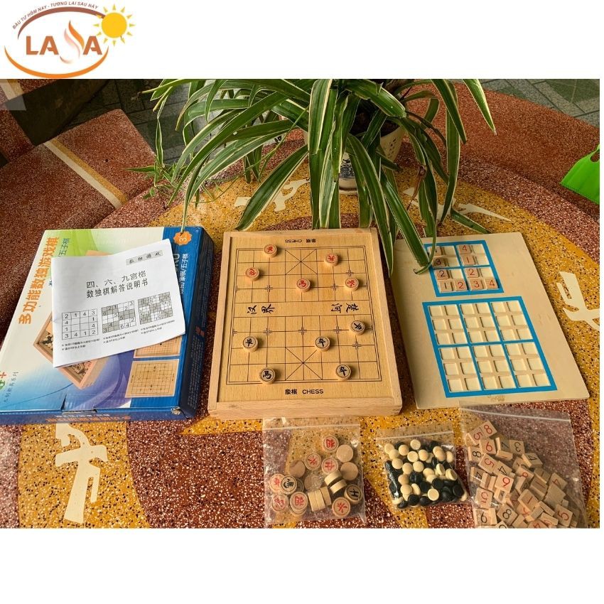 [Bộ cờ SUDOKU, CARO, CỜ TƯỚNG, CỜ VÂY 6 trong 1] ⚡FREE SHIP⚡ bao gồm: Cờ Sudoku 3 chế độ, Cờ tướng, Cờ vây, Cờ caro