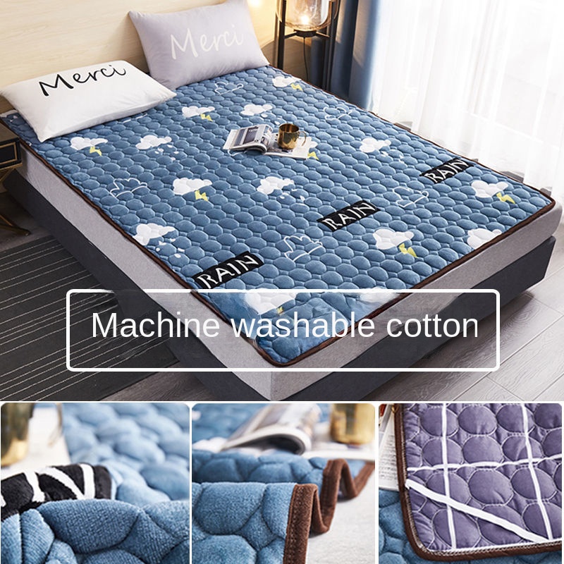 Đệm Ngủ Đơn / Đôi Chất Nỉ Mềm Mại Giữ Ấm Mùa Đông