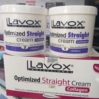 Thuốc duỗi tóc Lavox tím Collagen 1000ml x2