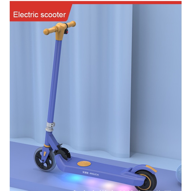 Xe điện mini E-SCOOTER cho trẻ em bản mới 2022 động cơ 3 pha bền bỉ (6kg)