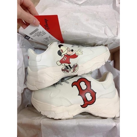 Giày Thể thao M.L.B Mickey chuột đỏ, Giày Sneaker full size nam nữ siêu đẹp dễ phối đồ