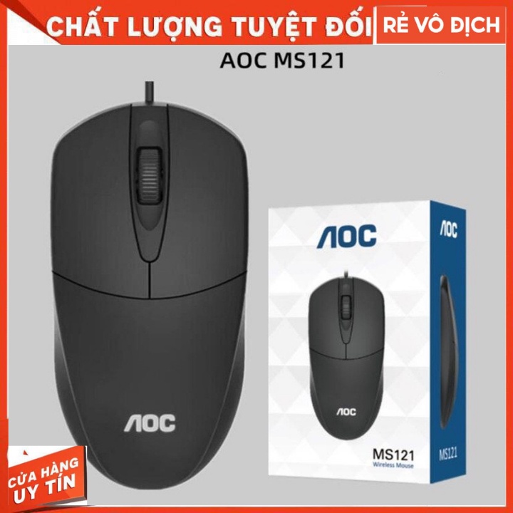 Chuột Máy Tính Có Dây Chính Hãng AOC MS121 1200 DPI