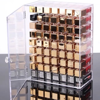Tủ đựng son 63 ô chất liệu acrylic cao cấp trong suốt giả thuỷ tinn