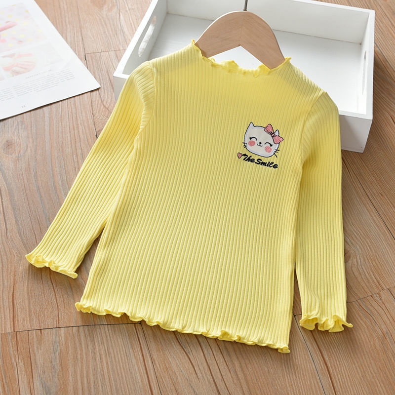 Áo Thun Cotton Mỏng Tay Dài Kiểu Mới Dành Cho Bé Gái 2022