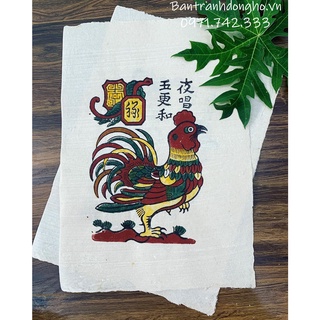 Tranh Đông Hồ Gà lộc - Tranh Đông Hồ truyền thống
