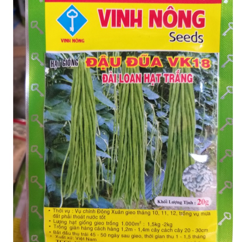 Hạt Giống Đậu Đũa Đài Loan Hạt Trắng  - Đậu bún cao sản
