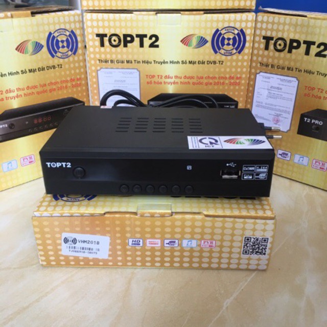 HMM Đầu thu mặt đất DVB-T2 TOPT2 (KTS-T2) - HỢP QUY có BỘ TT&TT 3 6