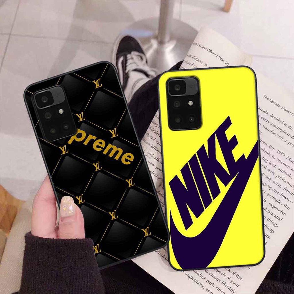 Ốp Xiaomi Redmi 10 in hình thương hiệu L.V, N.I.K.E cá tính, đẳng cấp