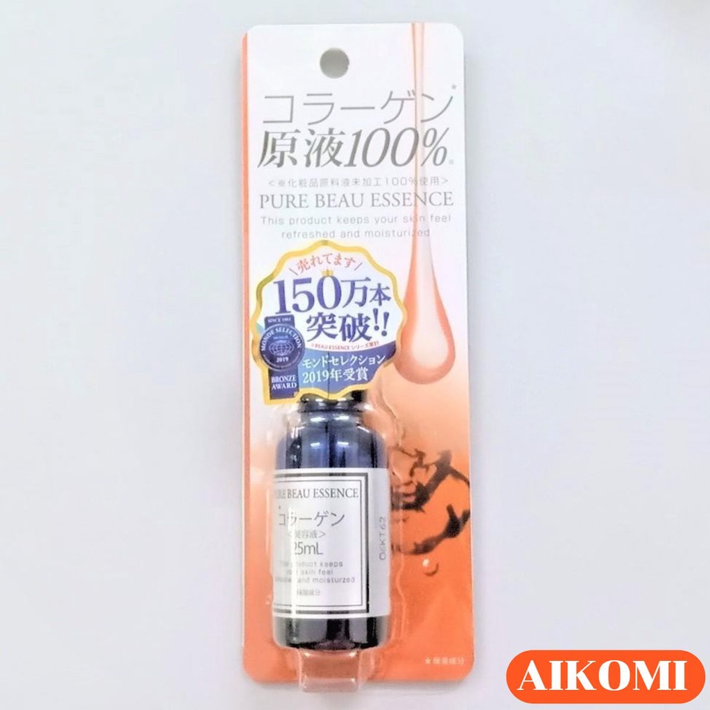 SERUM TINH CHẤT COLLAGEN DƯỠNG TRẮNG, MỜ NÁM, CHỐNG LÃO HÓA SERUM PURE BEAU ESSENCE COLLAGEN 25ML Hàng Nhật nhập khẩu