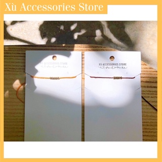Vòng Tay, Vòng chân unisex handmade basic hạt nâu đồng, Xù Accessories
