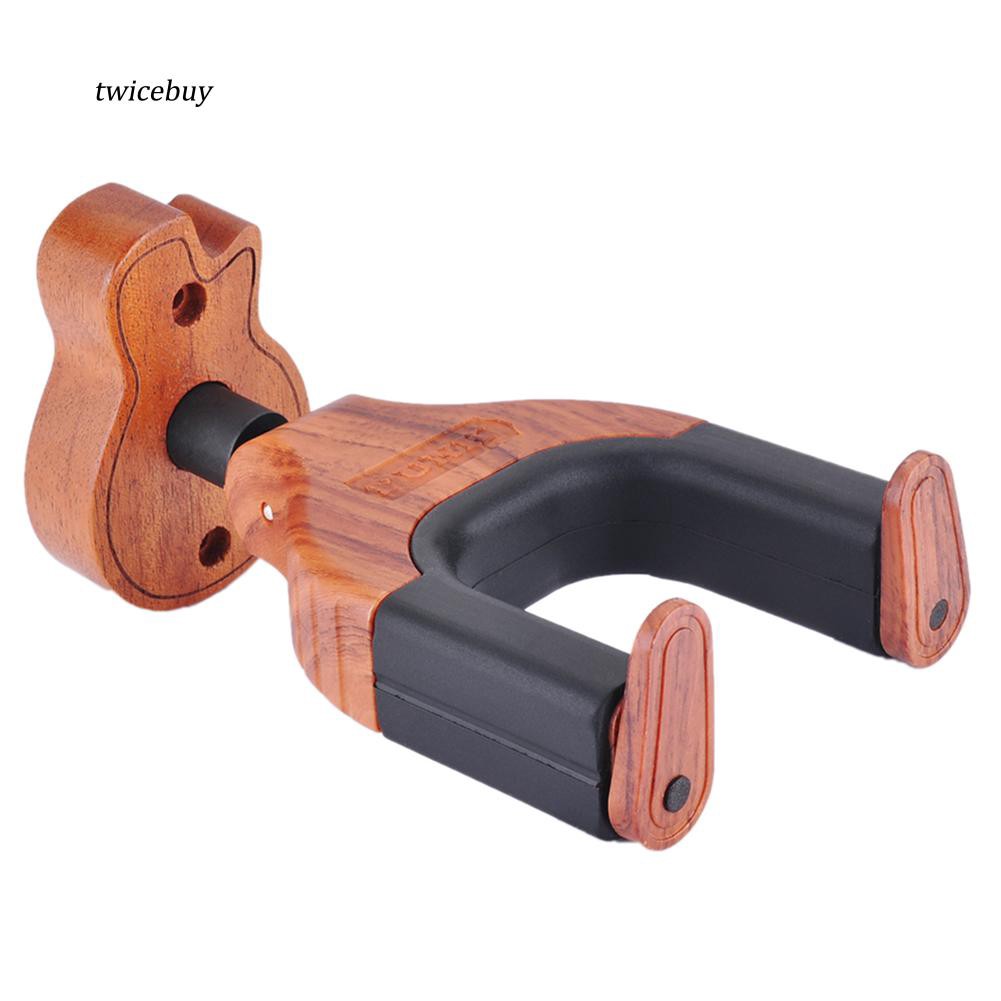 Giá treo tường tự động bằng gỗ móc đàn guitar điện acoustic bass chuyên dụng