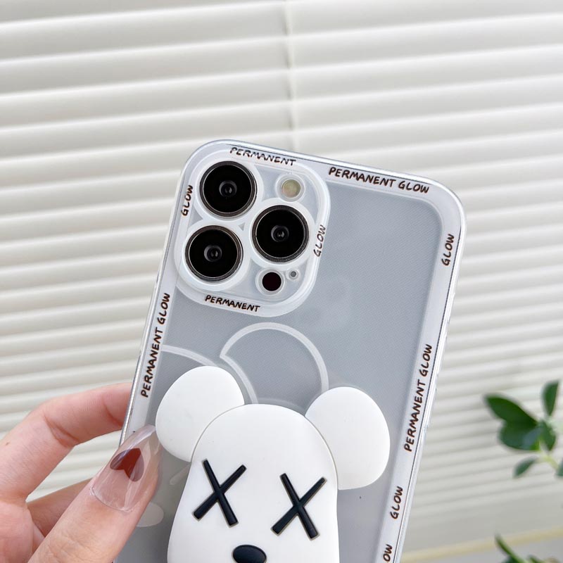 Ốp Điện Thoại TPU Silicon Mềm Chống Bụi Chống Sốc In Hình Gấu XX Cho IPhone 13 11 12 Pro Max 7 8 Plus X XR XSMAX