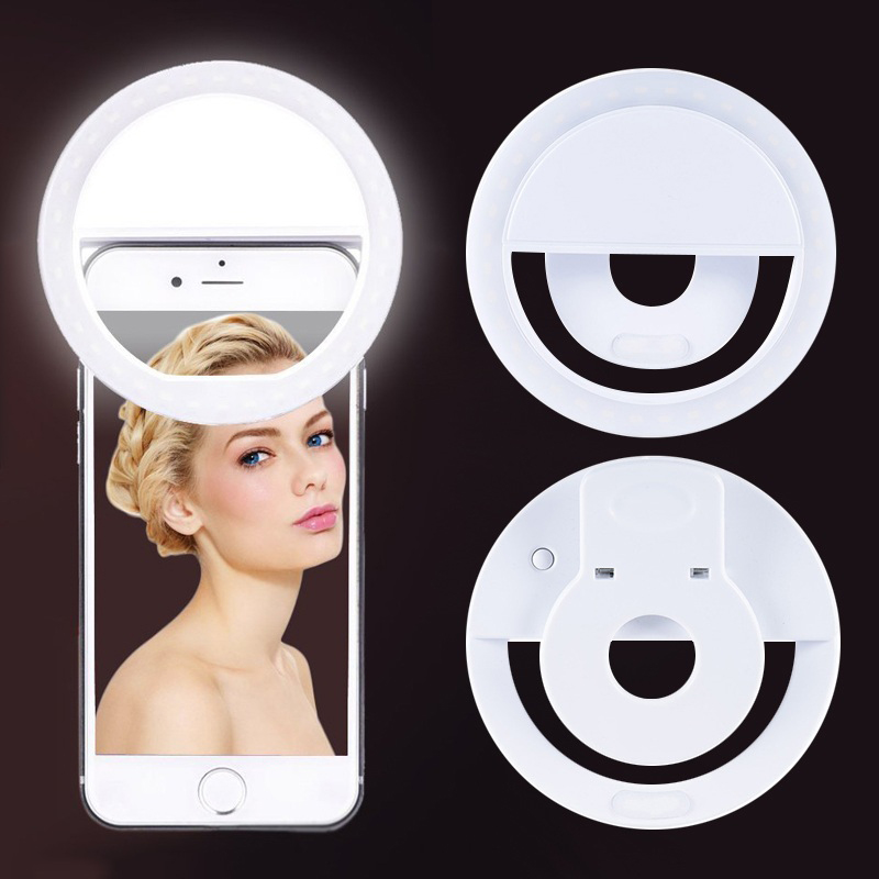 IPHONE LUMINOR IPHONE Đèn Led Trợ Sáng Hỗ Trợ Chụp Ảnh Selfie Gắn Điện Thoại Tiện Lợi