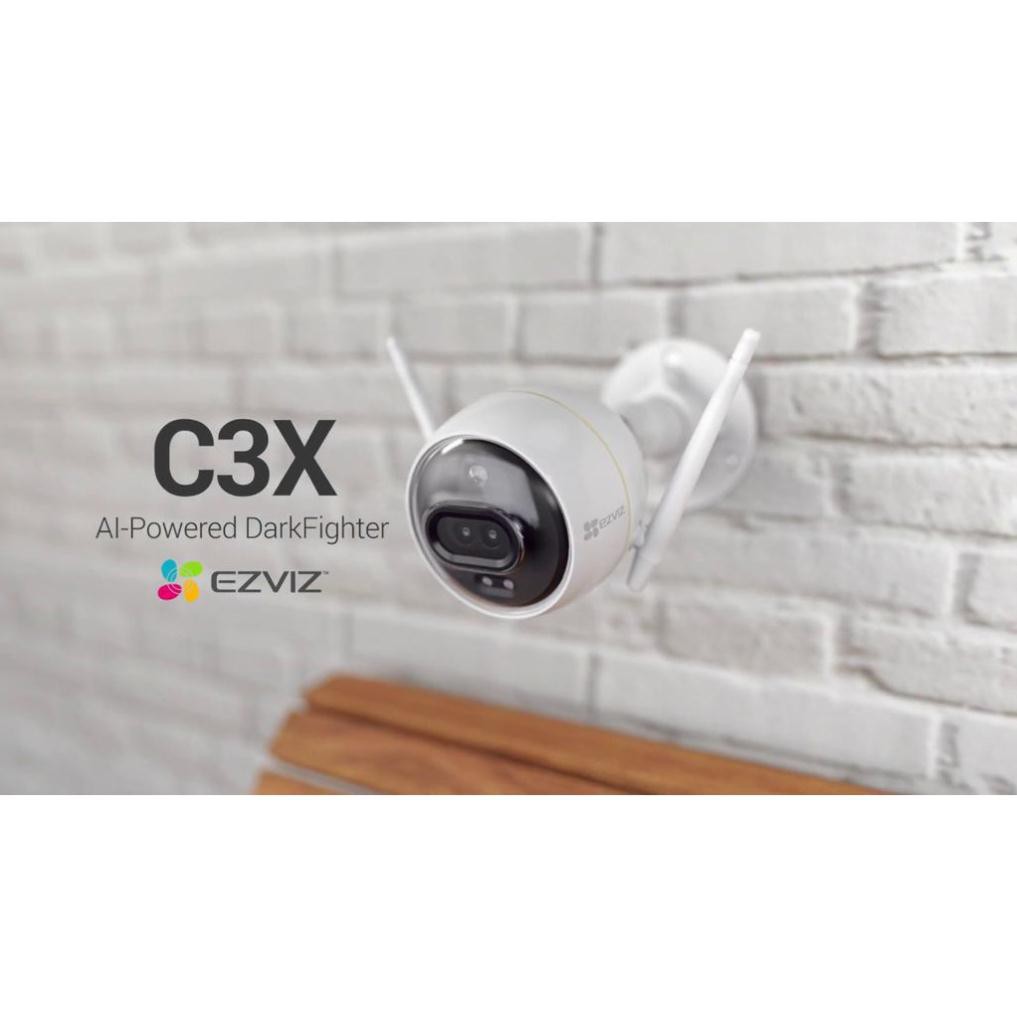 Camera EZVIZ C3X CS-CV310 2.0 Megapixel, ghi hình màu ban đêm, tích hợp AI, đèn và còi báo động - HÀNG CHÍNH HÃNG