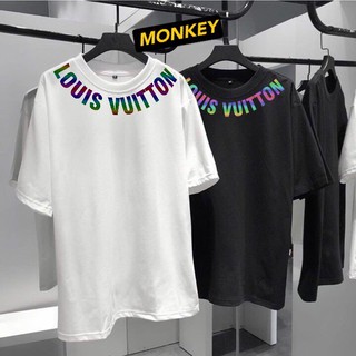 Áo thun nam nữ, phản quang 7 màu cực chất,in chữ theo yêu cầu - MONKEY
