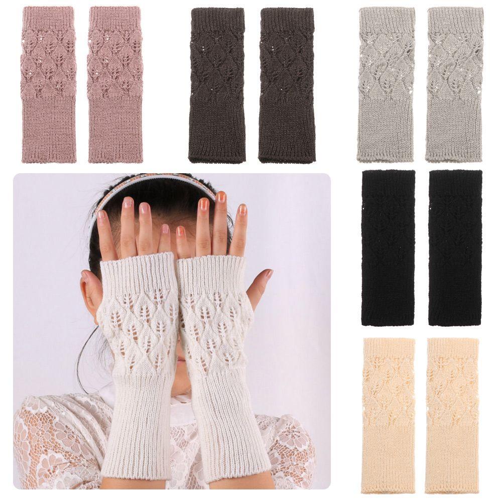 MAXG Găng Tay Len Hở Ngón Thời Trang