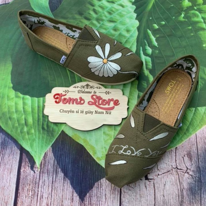 Giày toms bông hoa FLOWERS 2020 RÊU, GRAY | BigBuy360 - bigbuy360.vn