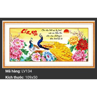 Tranh đính đá Cha mẹ