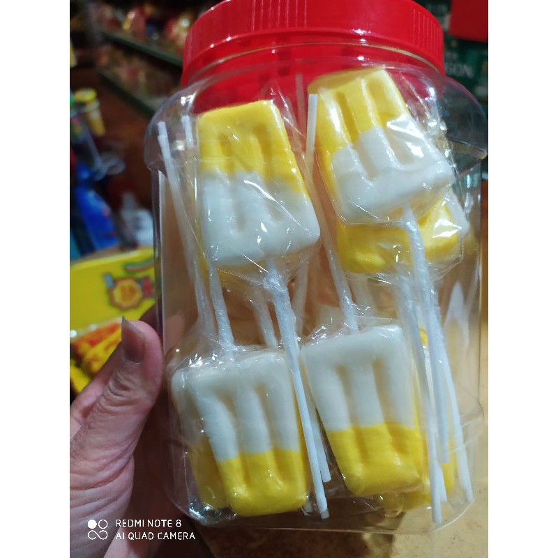 Lọ 50 que kẹo mút hình que kem cực ngon
