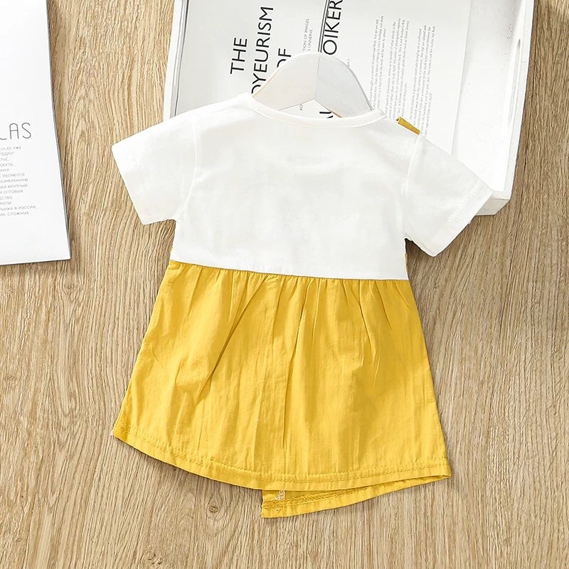 Váy bé gái cotton mát lịm size 0-3t