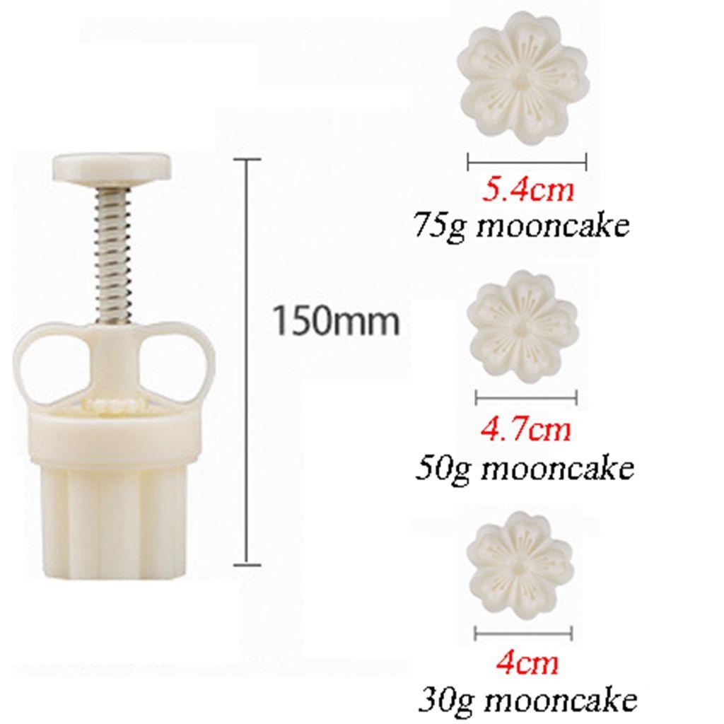 Khuôn Nhấn Làm Bánh Trung Thu Hình Hoa Anh Đào 3D DIY