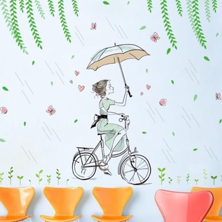 Decal dán tường Cô gái của gió - flowerdecal Zooyoo