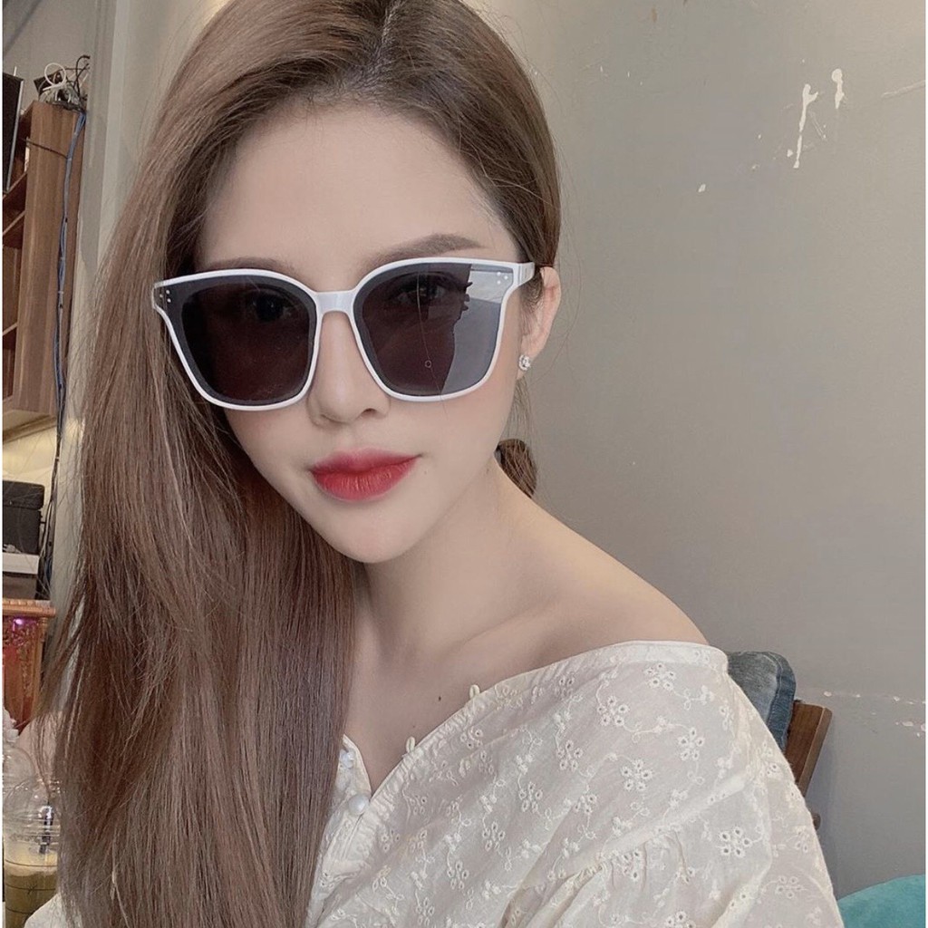 Kính Râm Nữ - Gọng Kính Trắng Độc Đáo - Kính Thời Trang Chống tia UV Cực Tốt Thiết Kế Tinh Tế Sang Chảnh - 209 Hồng