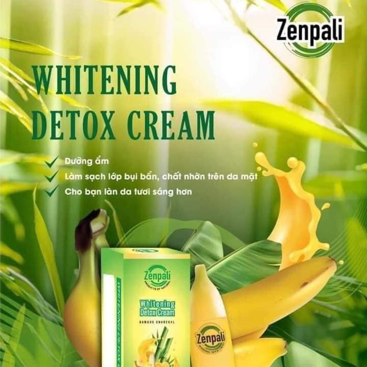 [CHÍNH HÃNG] Kem Chuối Zenpali Whitening Detox Thải chì, giảm thâm mông nách 30 gram