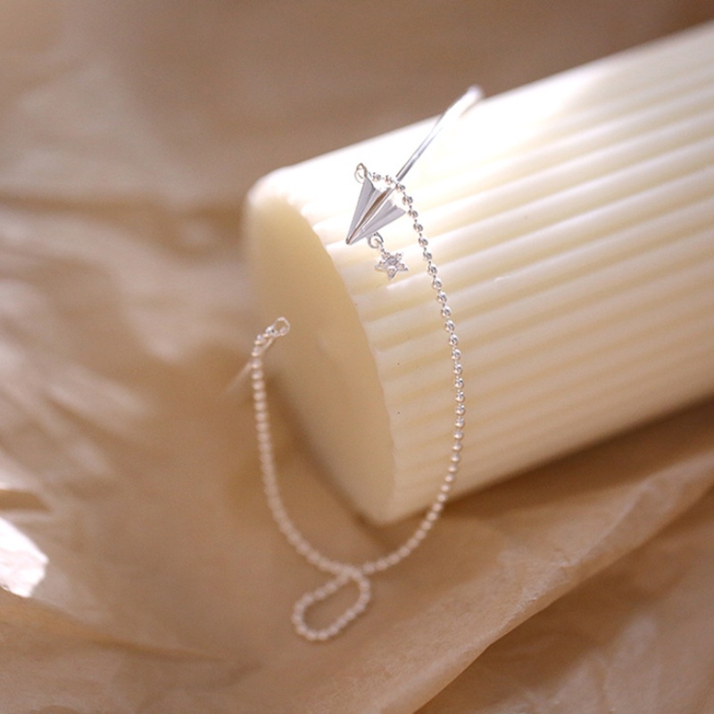 Phong cách Hàn Quốc Long lanh Kim cương Máy bay Giấy hai lớp Vòng tay Nữ Mở Vòng tay Vòng tay Sang trọng