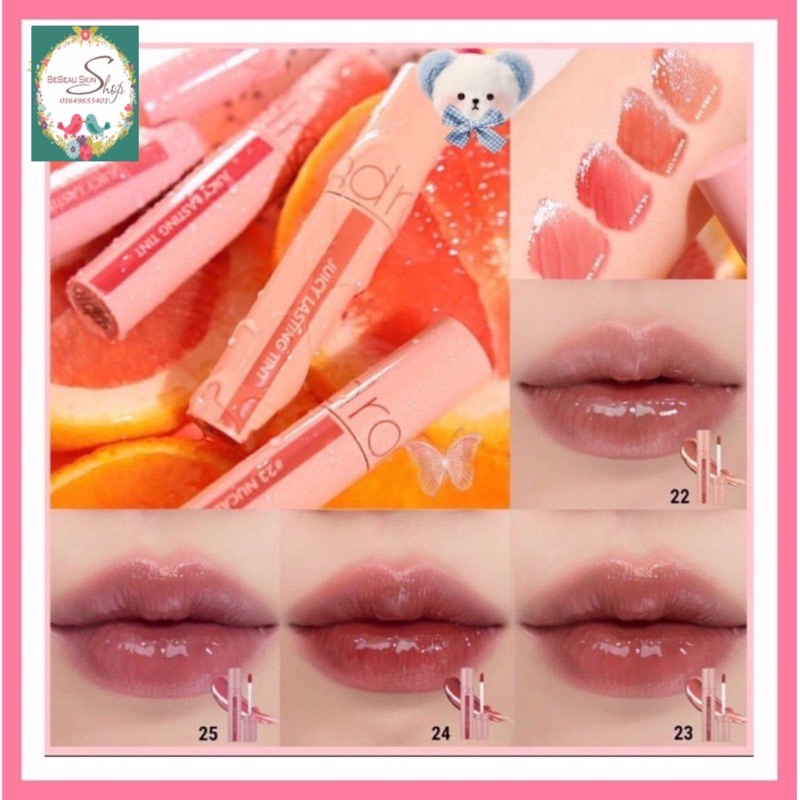 [NEW][Màu mới 22-25] Son Tint Romand Juicy Lasting Tint bóng lỳ