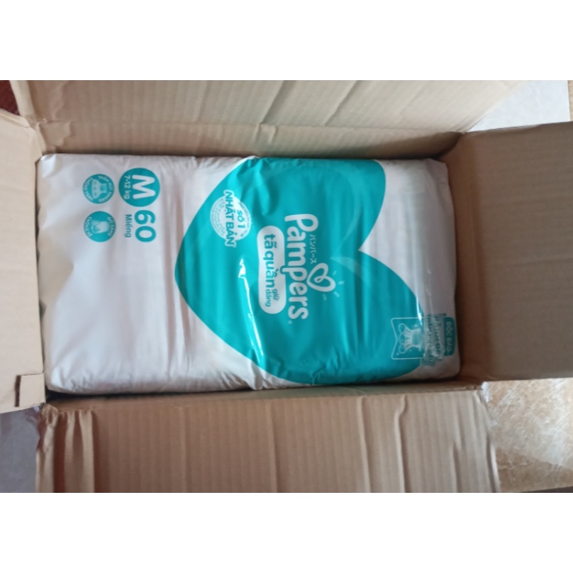 Thùng 3 Gói Tã Quần PAMPERS Giữ Dáng M180/L162/XL144