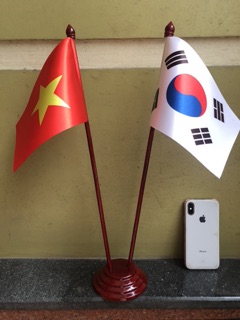 Cờ để bàn hàn quốc việt nam