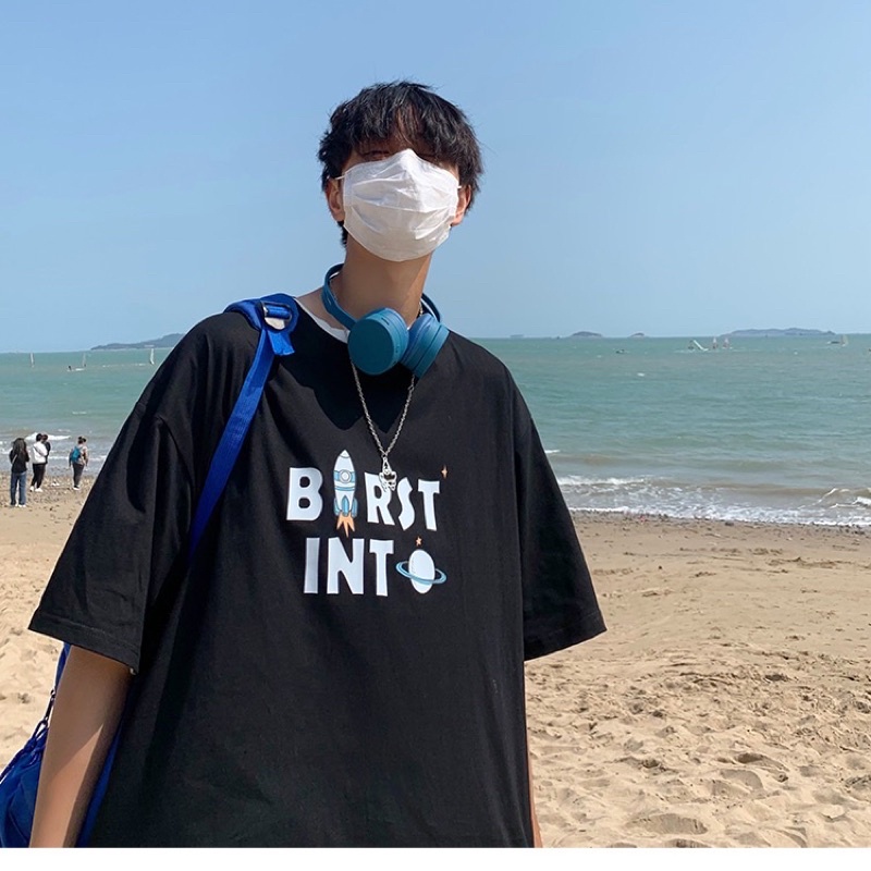 Áo thun tay lỡ nam nữ, áo phông unisex form rộng chất cotton in hình NT