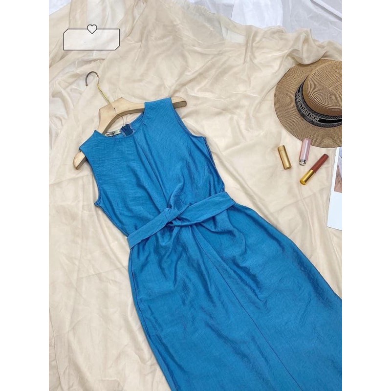 VÁY XANH SÁT NÁCH XOẮN BỤNG | BigBuy360 - bigbuy360.vn