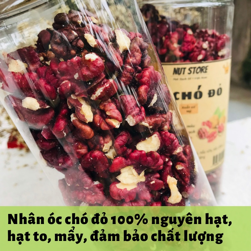 Óc chó đỏ tách vỏ Mỹ Nut Store 400g - Nhân quả óc chó đỏ cho bà bầu