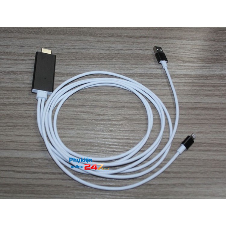 Cáp kết nối HDMI tivi cho IPHONE, IPAD (LIGHTNING to TV cable)