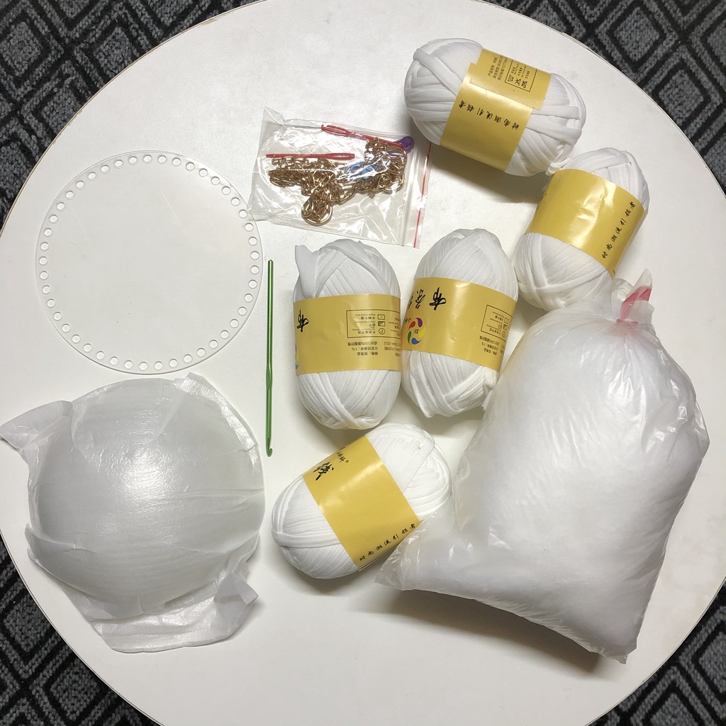 Túi Len Tự Đan DIY Balo Gấu Handmade, Túi Gấu Xinh Hottrend Có Đầy Đủ Phụ Kiện