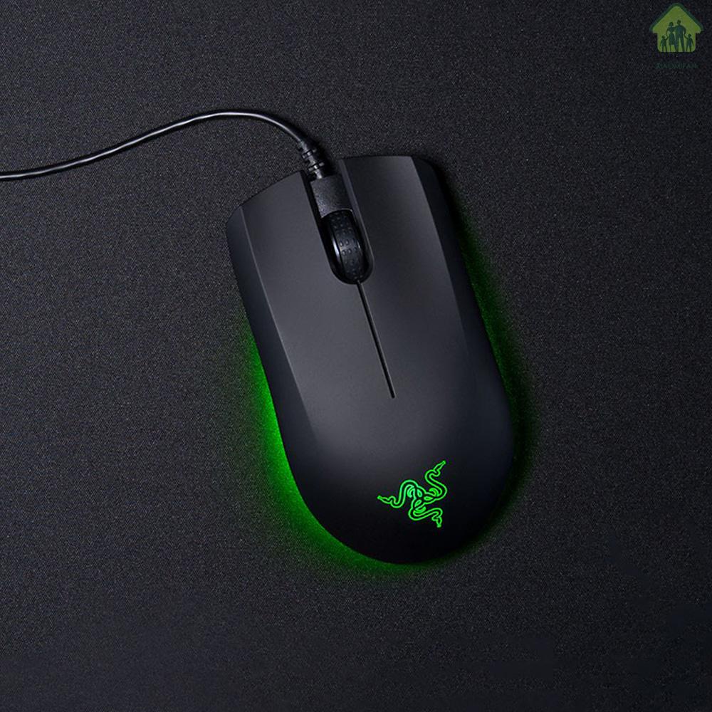 XF Razer Abyssus Essential Optical Gaming Mouse w/True 7200 DPI Optical Sensor/3 Hyperesponse Buttons Powered by Razer Chroma Ambidextrous Ergonomic Wired Computer Mice for Windows PC Gamers