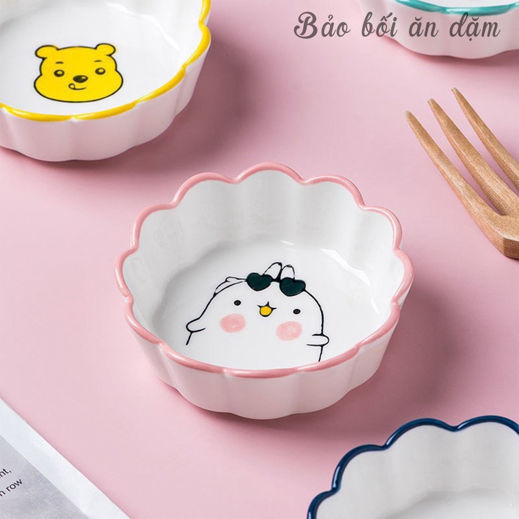Bát sứ ăn dặm hình lượn sóng dễ thương cho bé ăn dặm