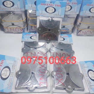   Bánh xe kính phi mã inox đỏ-Bánh xe lùa kính-bánh xe kính