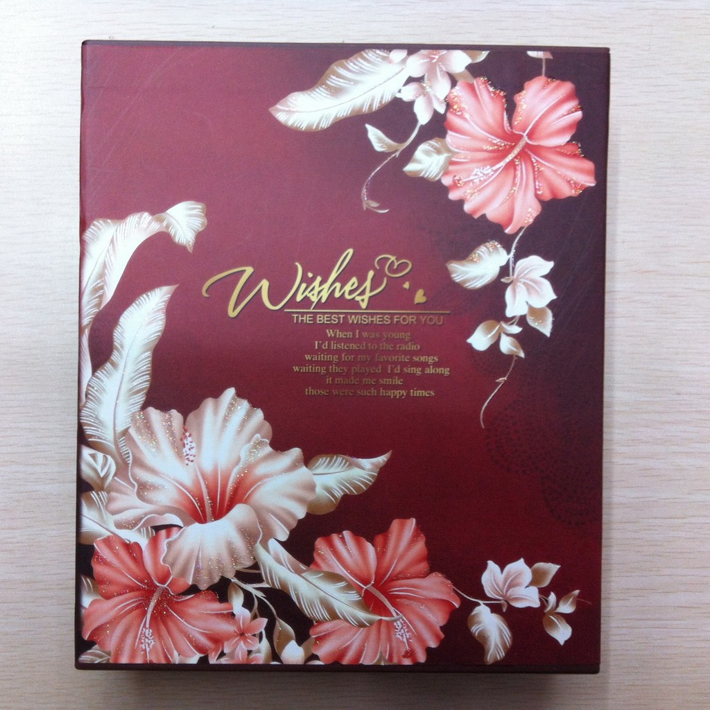Album ảnh 15x21 đựng 100 ảnh bìa hoa vintage/ bìa gấu bông có hộp sang trọng