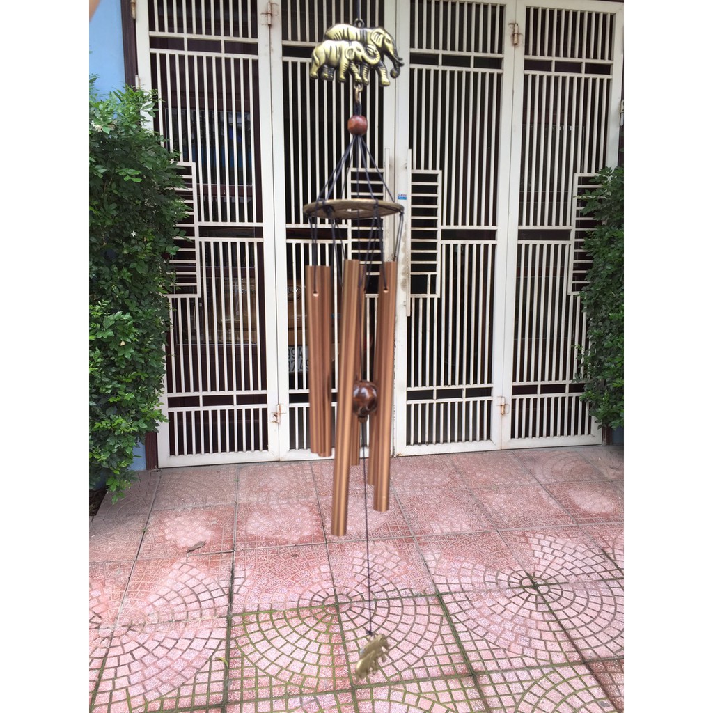 Chuông gió phong thủy hình voi mã v2