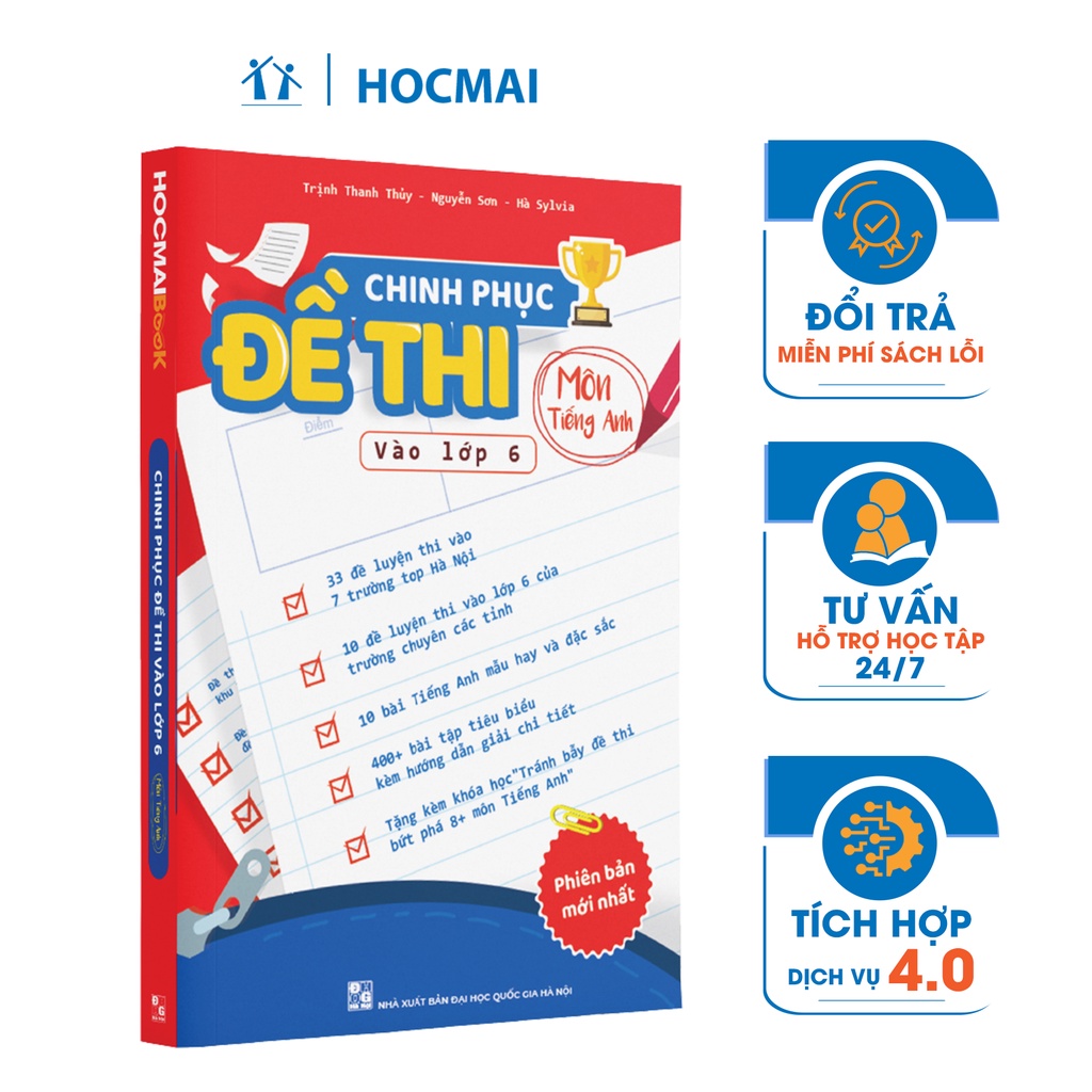 [LIFEMALL9915 - 12% đơn 99K] Sách - Chinh phục đề thi vào lớp 6 môn Tiếng Anh