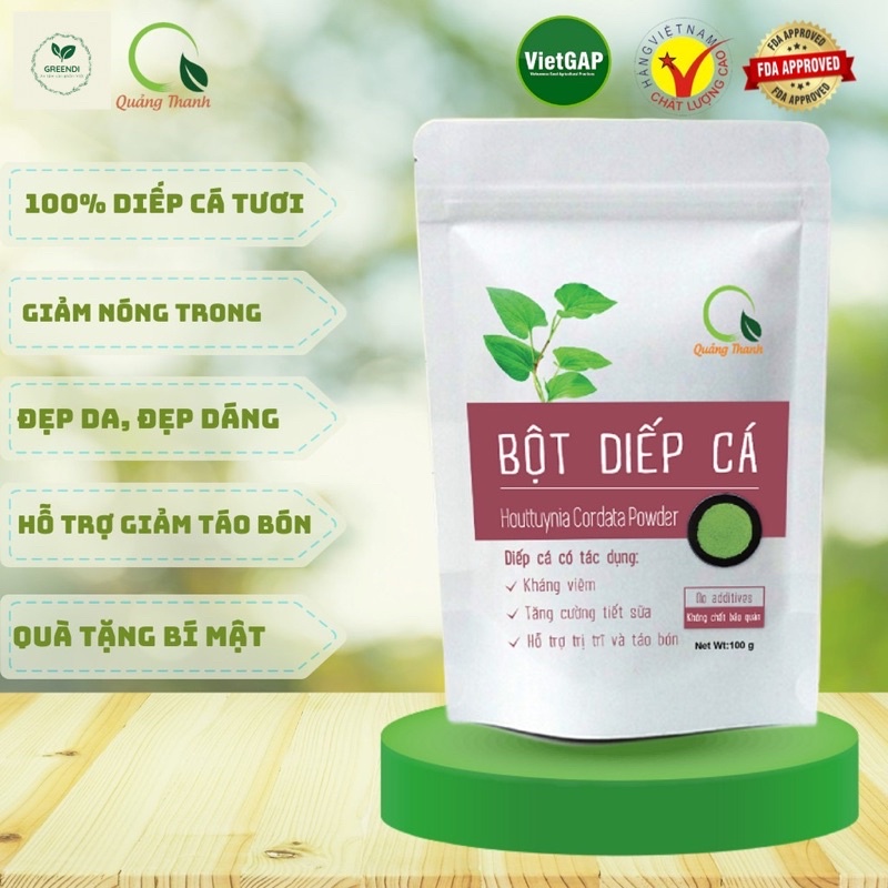 Bột diếp cá Quảng Thanh sấy lạnh