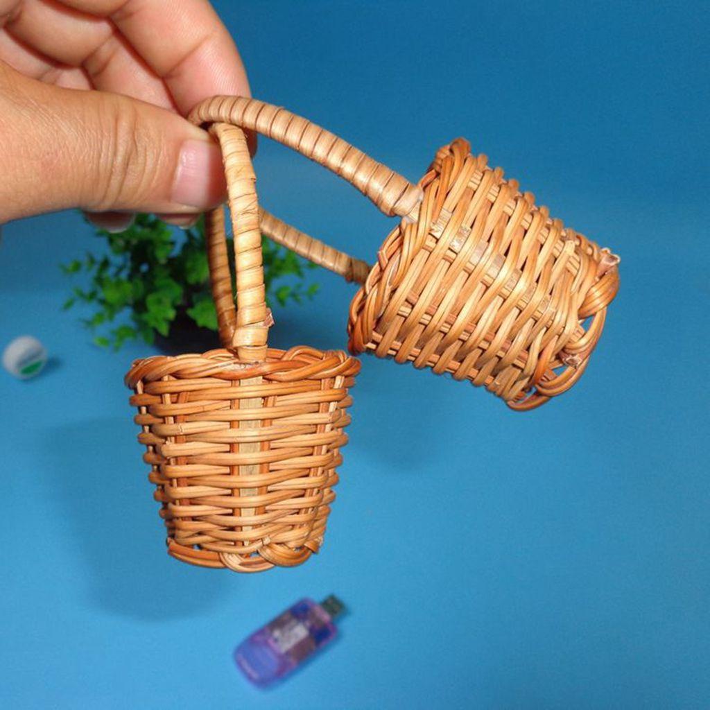 Giỏ Đựng Hoa Bằng Gỗ Tự Nhiên Dùng Trang Trí