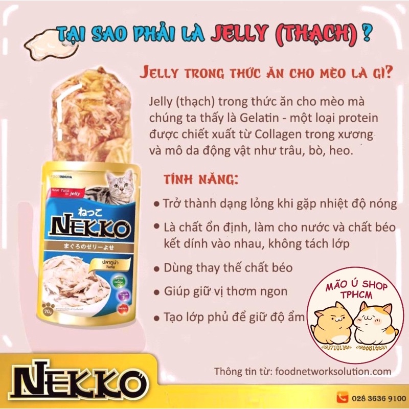 NEKKO PATE CHO MÈO GÓI 70G-NHIỀU VỊ