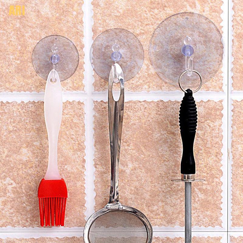 Móc Treo Đồ Dính Tường Trong Suốt Tiện Dụng Cho Phòng Tắm / Nhà Bếp