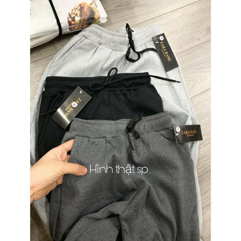 QUẦN TĂM JOGGER LEN TĂM BO GẤU. ành thật shop chụp