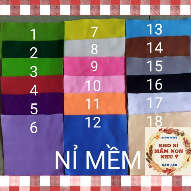 Nỉ mềm 90x90cm làm đồ dùng mầm non,  đồ chơi mầm non 🌻SHOP MẦM NON NHƯ Ý 🌻