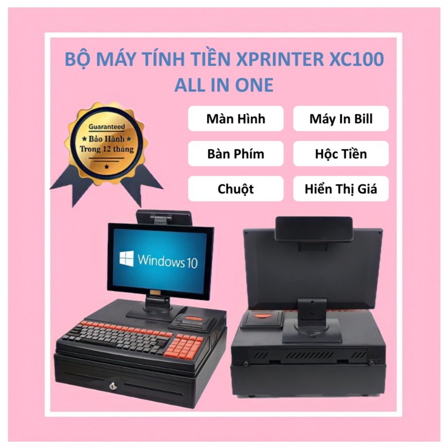 BỘ MÁY TÍNH TIỀN XPRINTER XC100 - ALL IN ONE